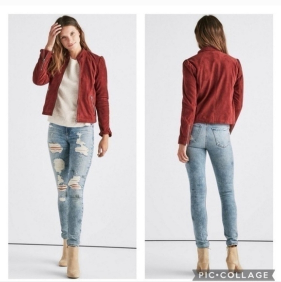 LuckyBrand suede jacket - Picture 3 of 10